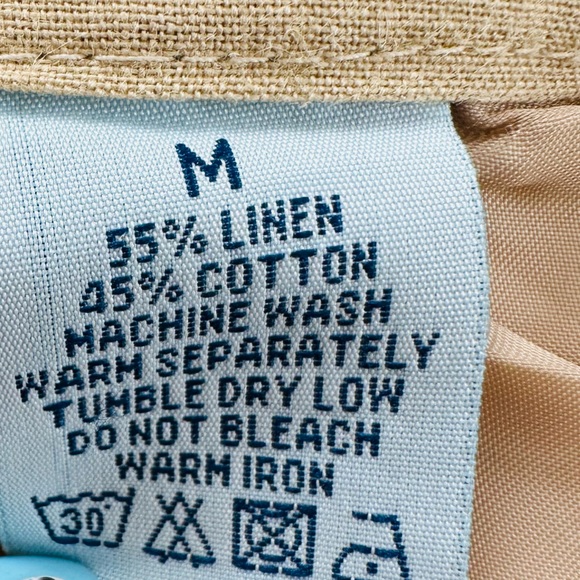 Vintage Tenderly linen blend straight leg pants trousers - Picture 8 of 10